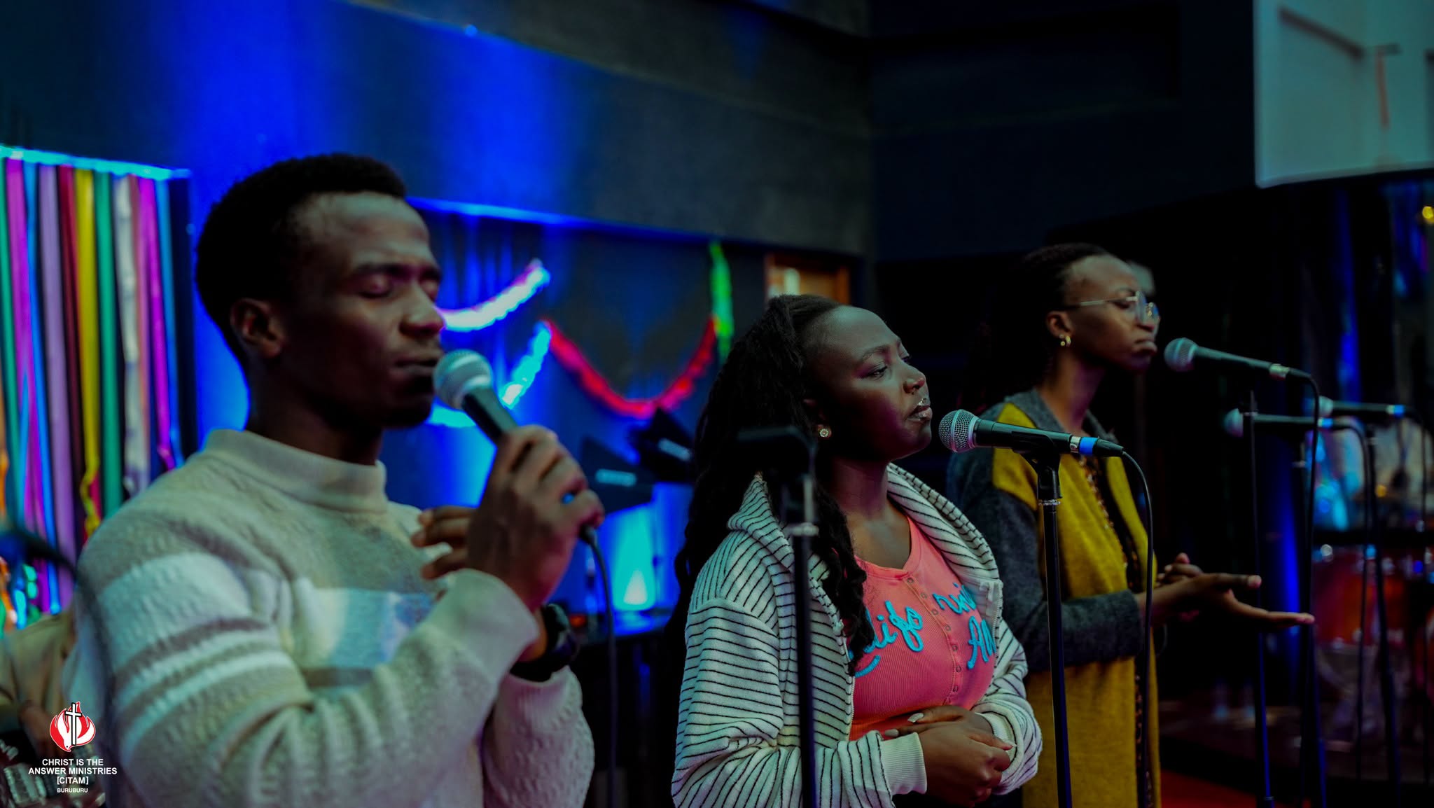 Worship and creative arts team leading praise at CITAM Buruburu